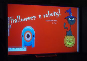 První stupeň zažil halloweenský den s roboty